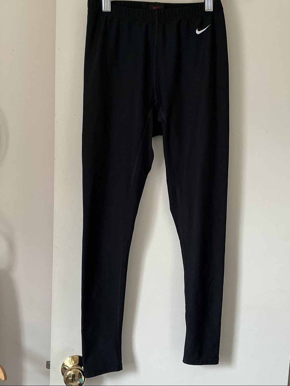 Nike Black Leggings with White Swoosh
